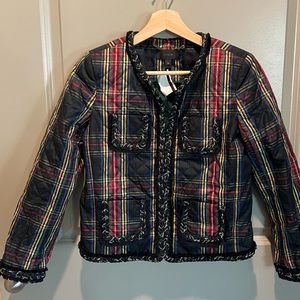 Plaid blazer jacket